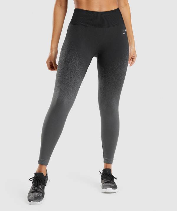 Damske Legíny Gymshark Adapt Ombre Seamless Čierne Siva | ZP5872146